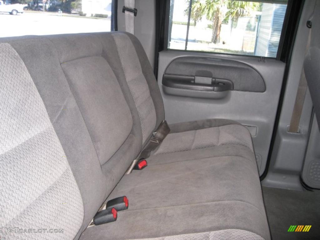 Medium Flint Interior 2002 Ford F350 Super Duty XLT Crew Cab 4x4 Photo #39085997