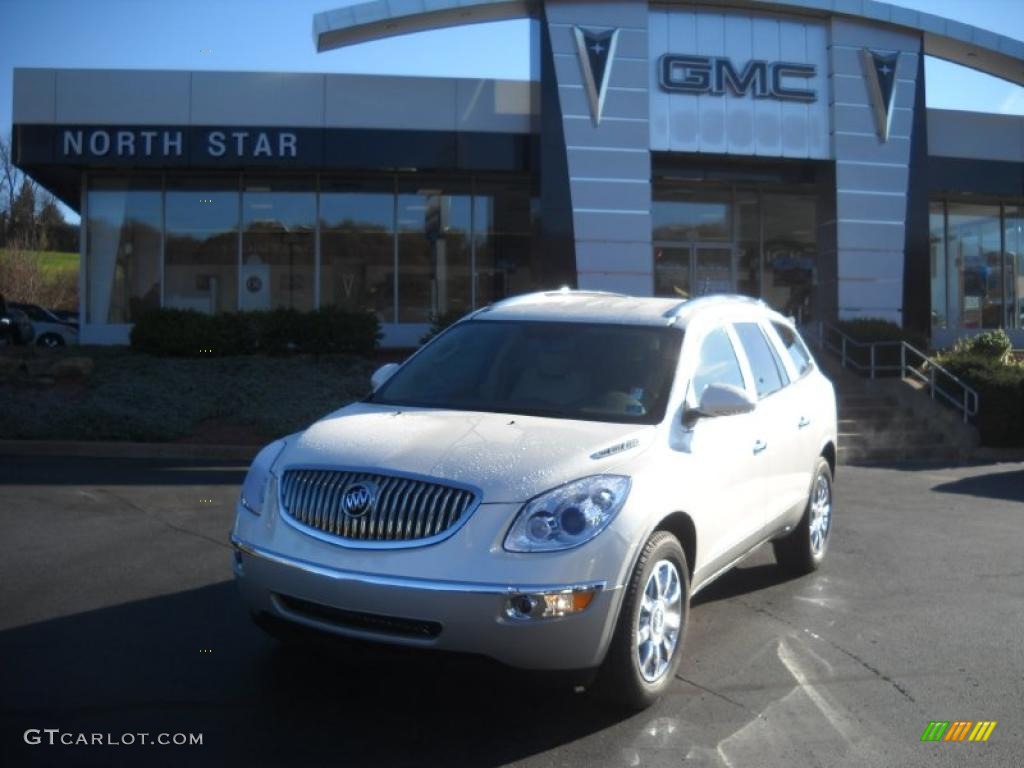 2011 Enclave CXL AWD - White Diamond Tricoat / Cashmere/Cocoa photo #1