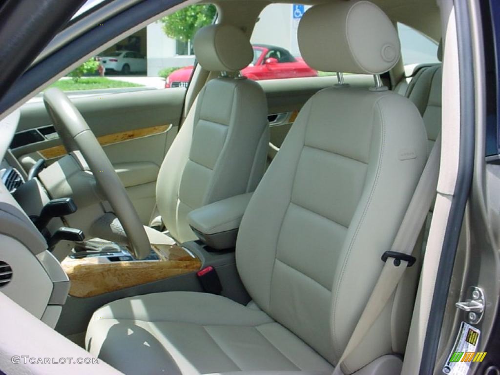 Cardamom Beige Interior 2008 Audi A6 3.2 Sedan Photo #39086745
