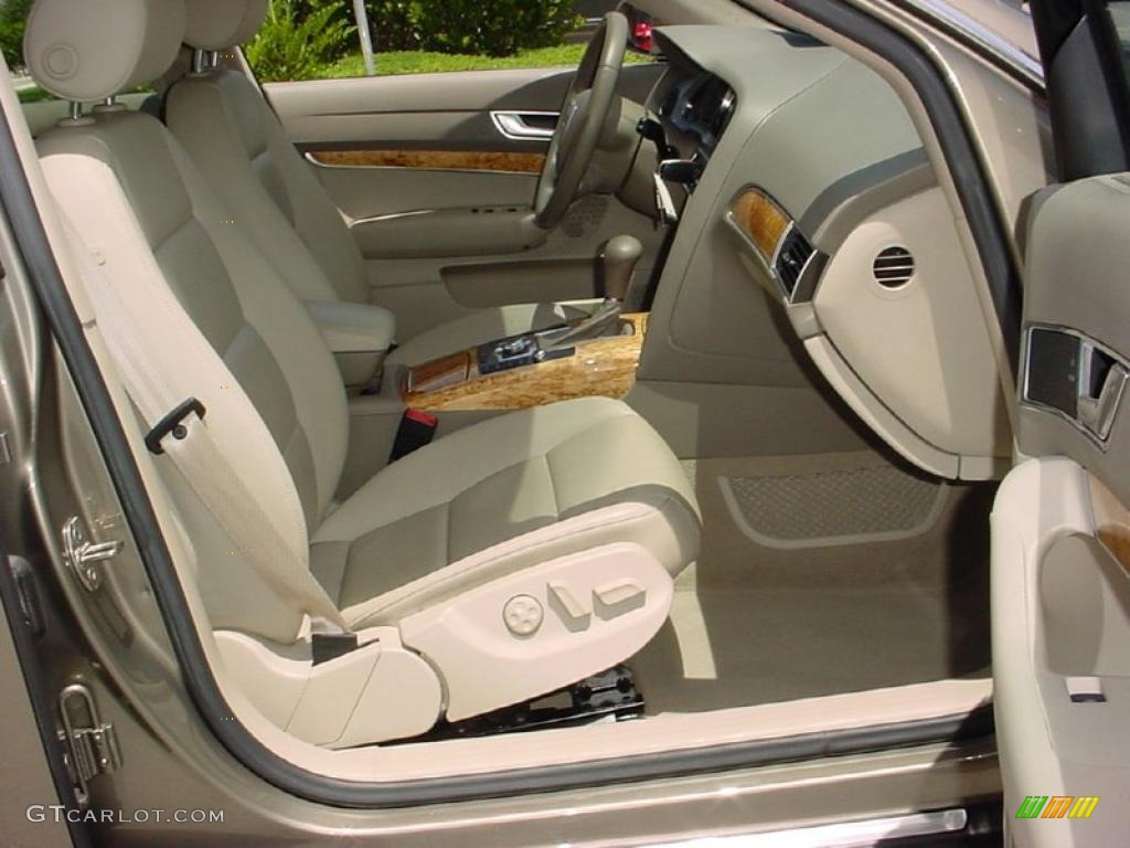 Cardamom Beige Interior 2008 Audi A6 3.2 Sedan Photo #39086785