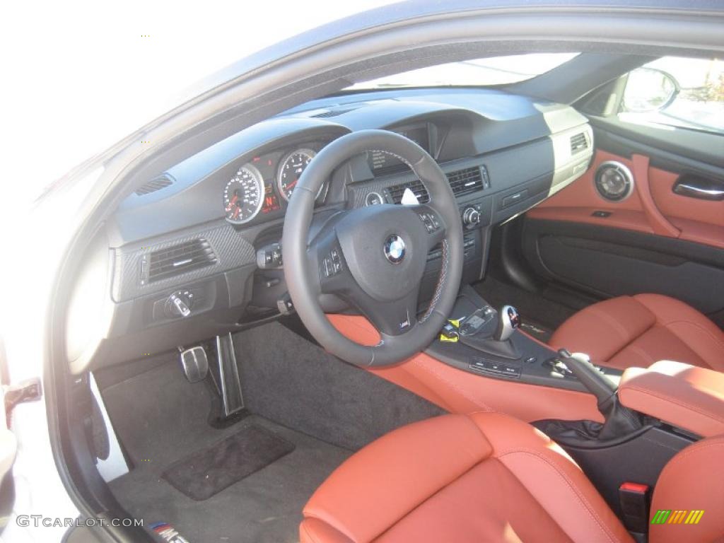 Fox Red Novillo Interior 2010 BMW M3 Coupe Photo #39087329