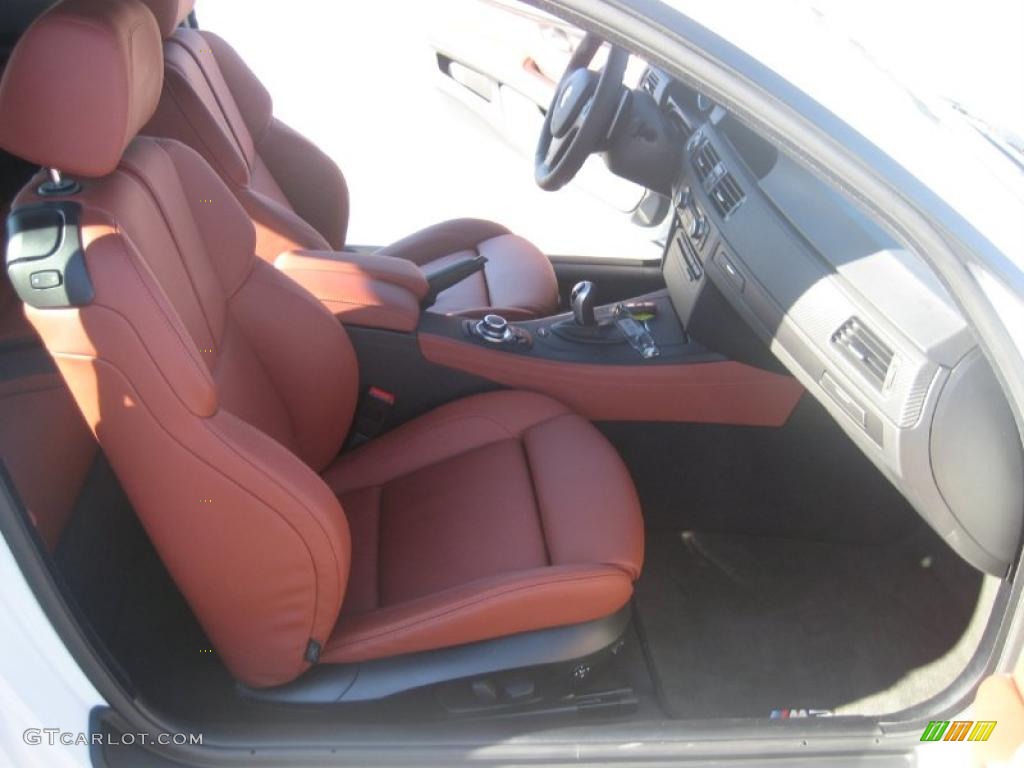 2010 M3 Coupe - Alpine White / Fox Red Novillo photo #24