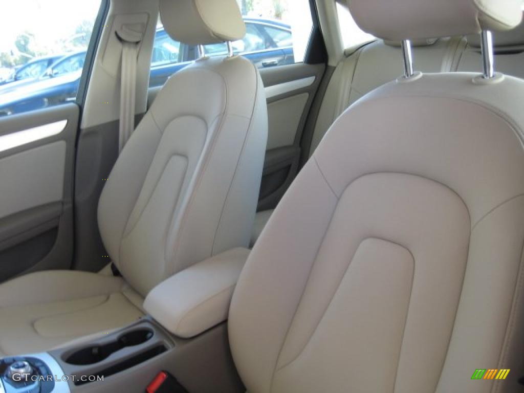 Cardamom Beige Interior 2011 Audi A4 2.0T Sedan Photo #39087749