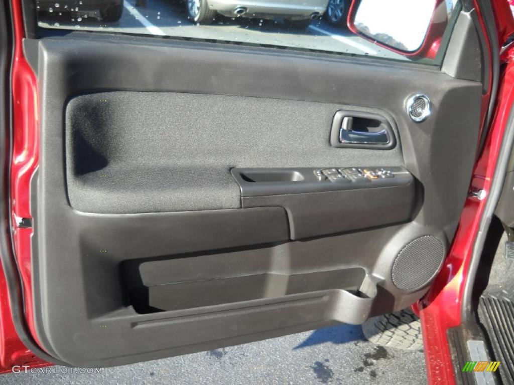 2011 GMC Canyon SLE Crew Cab 4x4 Ebony Door Panel Photo #39087769