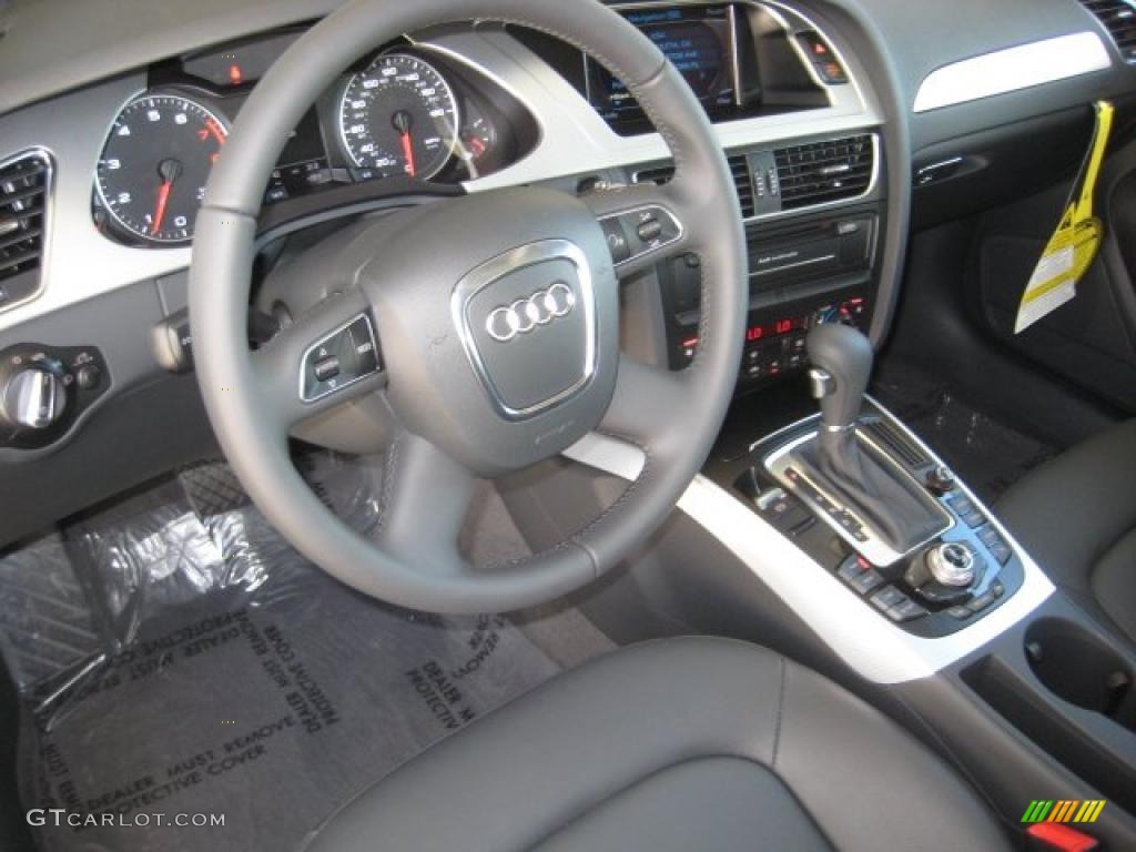 Black Interior 2011 Audi A4 2.0T Sedan Photo #39087973