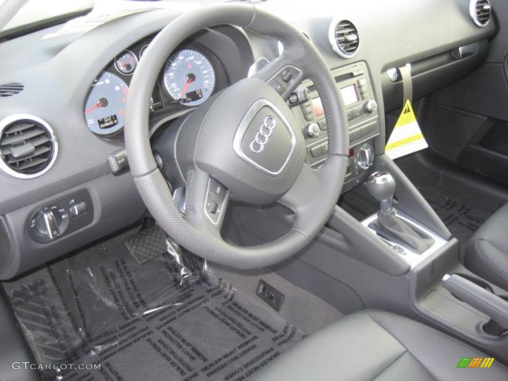 Black Interior 2011 Audi A3 2.0 TFSI Photo #39088277