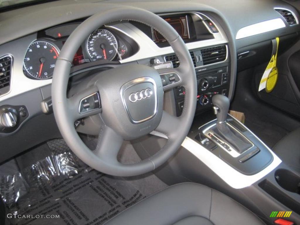 Black Interior 2011 Audi A4 2.0T Sedan Photo #39088345