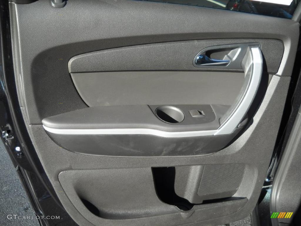 2011 GMC Acadia SLE AWD Ebony Door Panel Photo #39088602