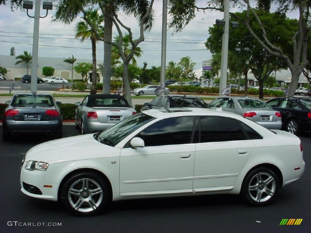 2008 A4 2.0T Sedan - Ibis White / Black photo #8