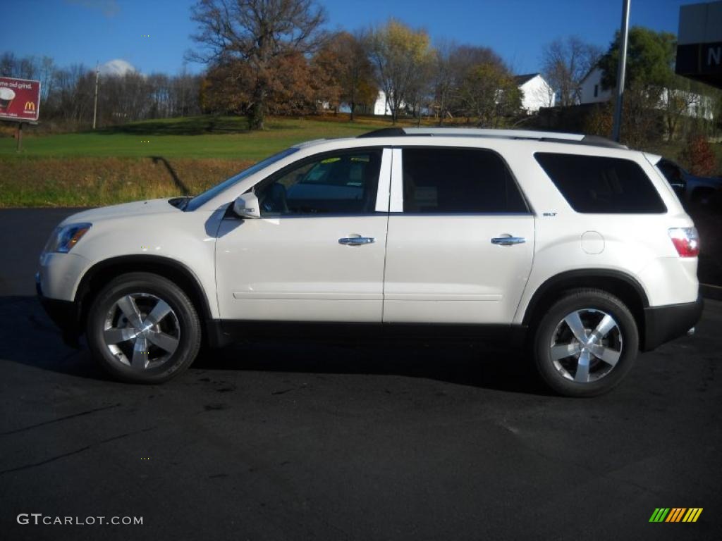 White Diamond Tintcoat 2011 GMC Acadia SLT AWD Exterior Photo #39089106