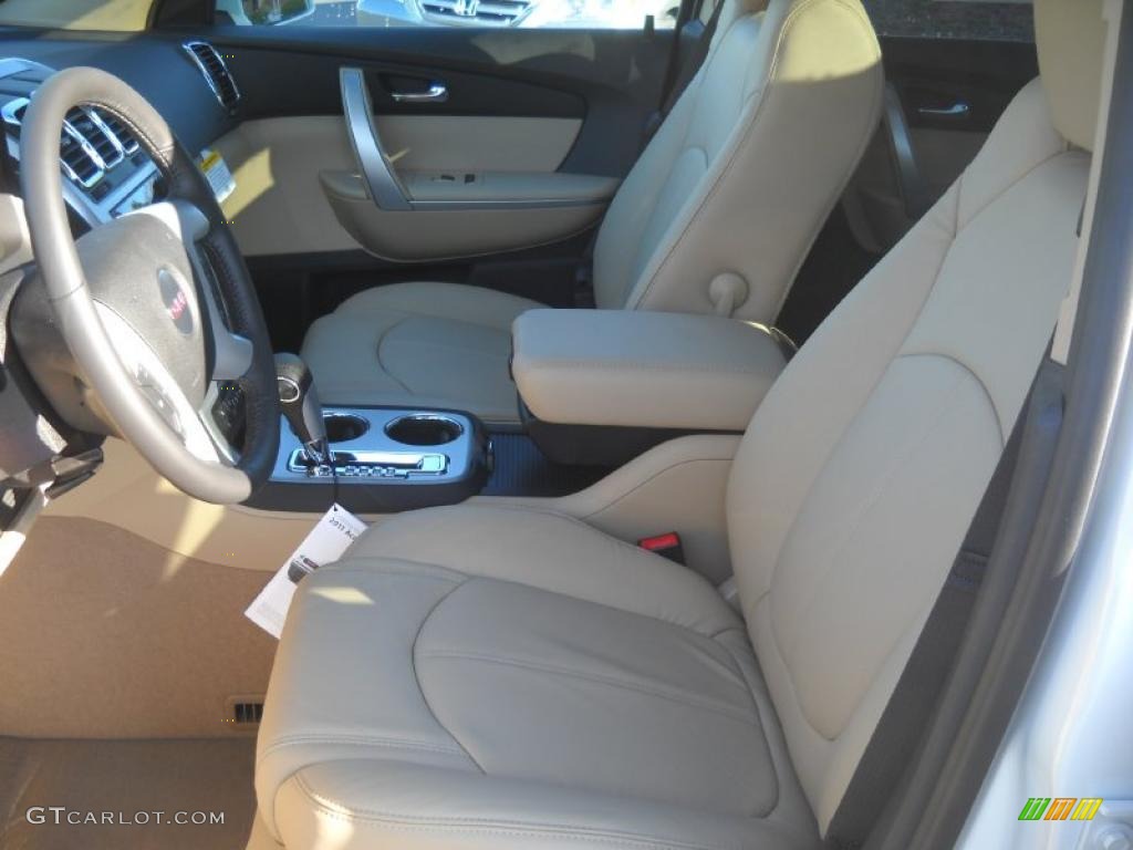 Cashmere Interior 2011 GMC Acadia SLT AWD Photo #39089138