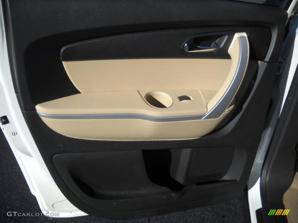2011 GMC Acadia SLT AWD Cashmere Door Panel Photo #39089246