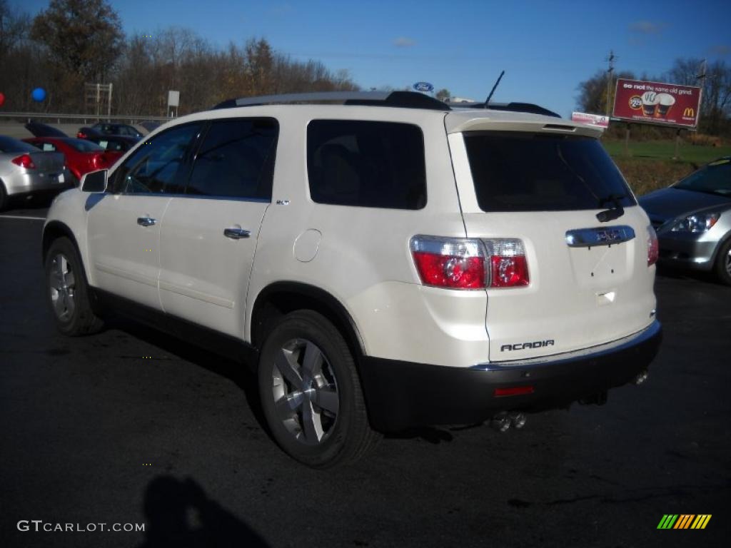 White Diamond Tintcoat 2011 GMC Acadia SLT AWD Exterior Photo #39089406