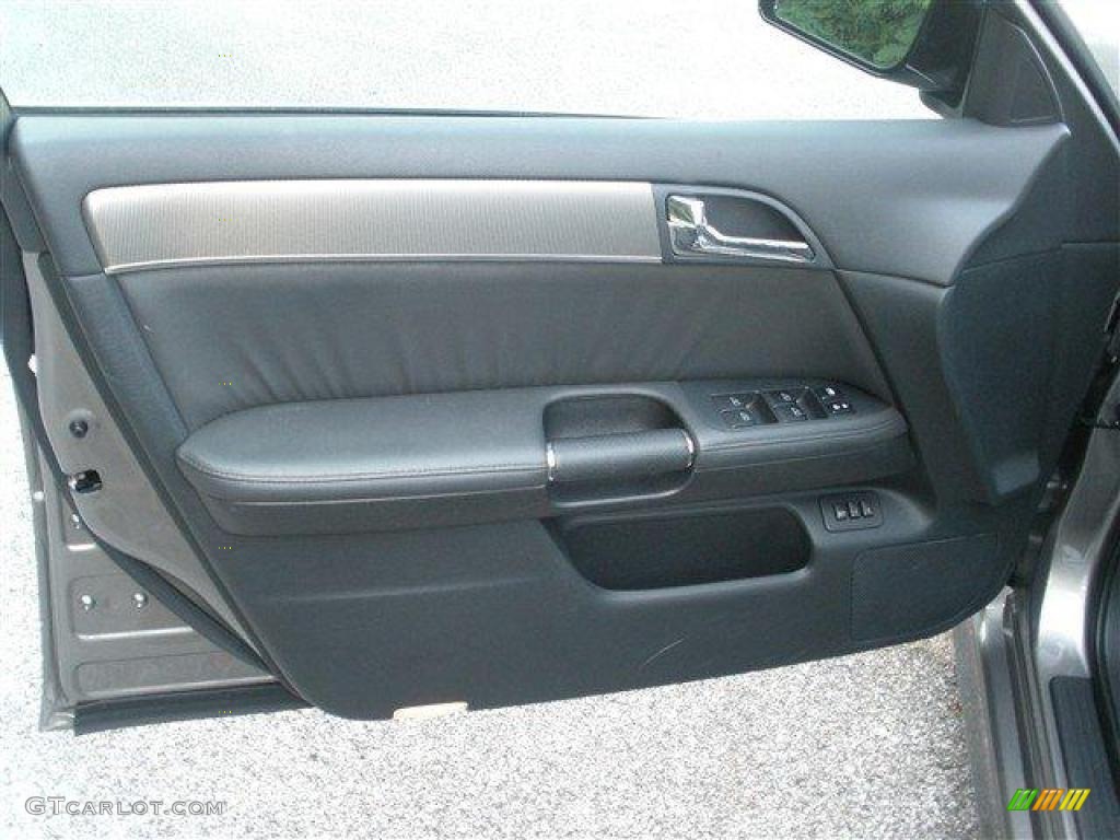 2008 Infiniti M 45 S Sedan Graphite Door Panel Photo #39089658