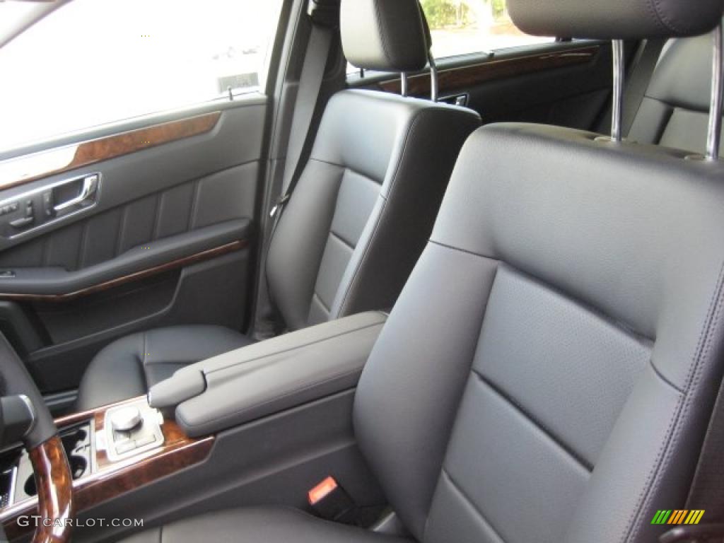 Black Interior 2011 Mercedes-Benz E 350 4Matic Wagon Photo #39089726