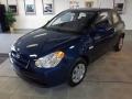 2011 Dark Sapphire Blue Hyundai Accent GS 3 Door  photo #2