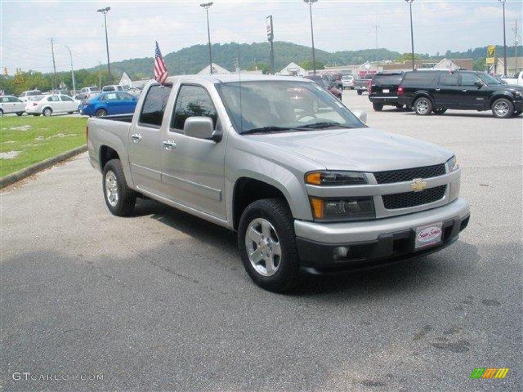 Sheer Silver Metallic 2010 Chevrolet Colorado LT Crew Cab Exterior Photo #39092726