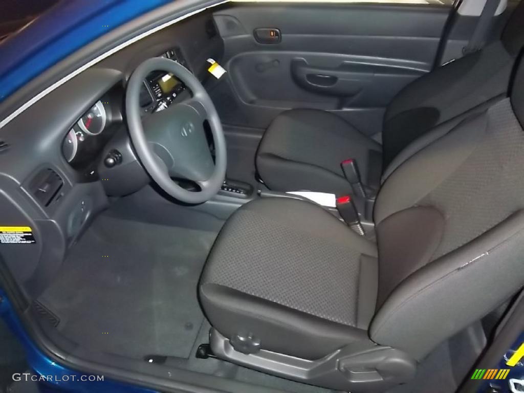 2011 Accent GS 3 Door - Dark Sapphire Blue / Black photo #13