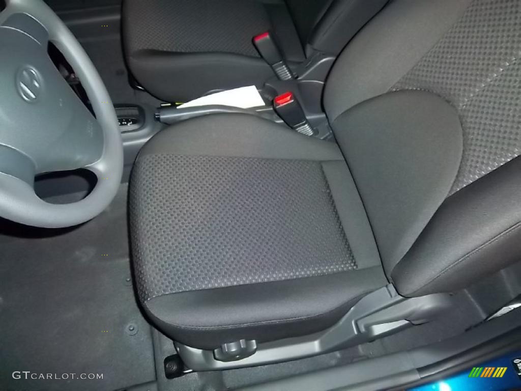 Black Interior 2011 Hyundai Accent GS 3 Door Photo #39093602
