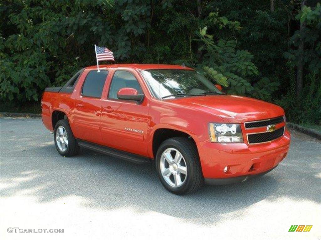 Victory Red 2010 Chevrolet Avalanche LT Exterior Photo #39094234