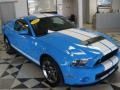 2010 Grabber Blue Ford Mustang Shelby GT500 Coupe  photo #6