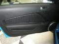 Charcoal Black/White 2010 Ford Mustang Shelby GT500 Coupe Door Panel