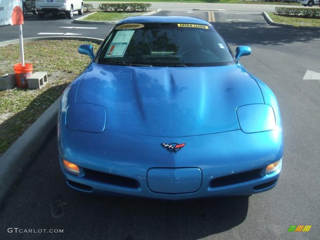 1999 Corvette Coupe - Nassau Blue Metallic / Light Gray photo #2