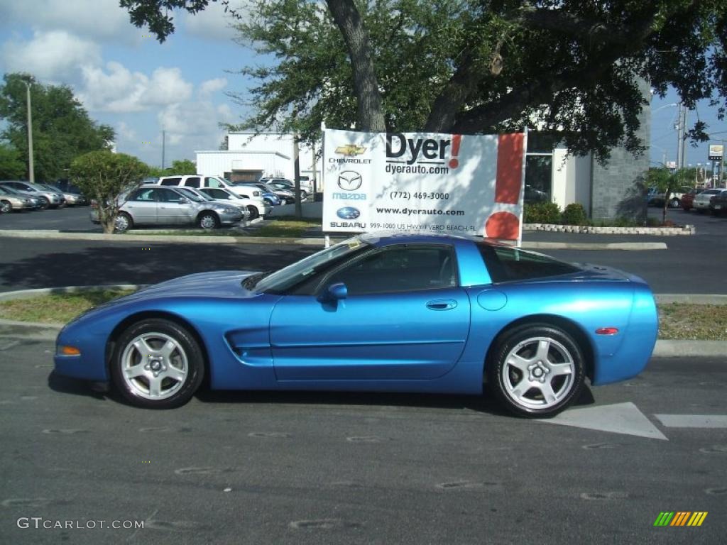 1999 Corvette Coupe - Nassau Blue Metallic / Light Gray photo #3