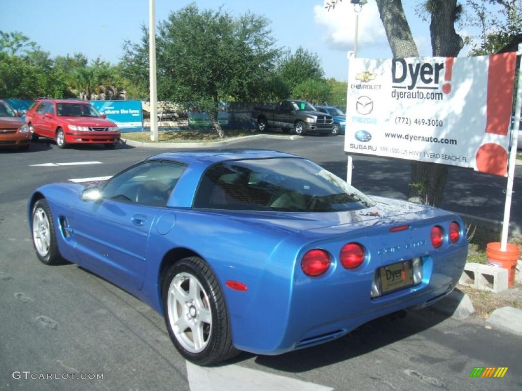 1999 Corvette Coupe - Nassau Blue Metallic / Light Gray photo #4