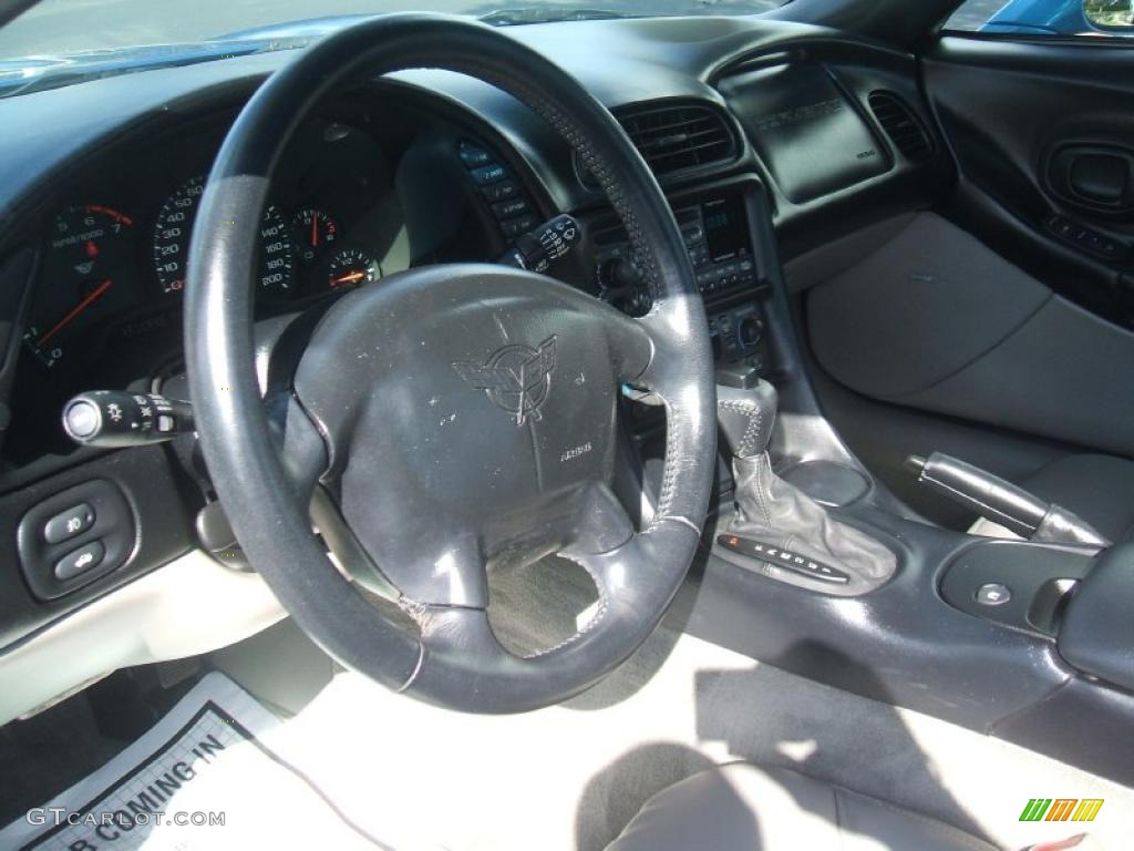 1999 Corvette Coupe - Nassau Blue Metallic / Light Gray photo #9