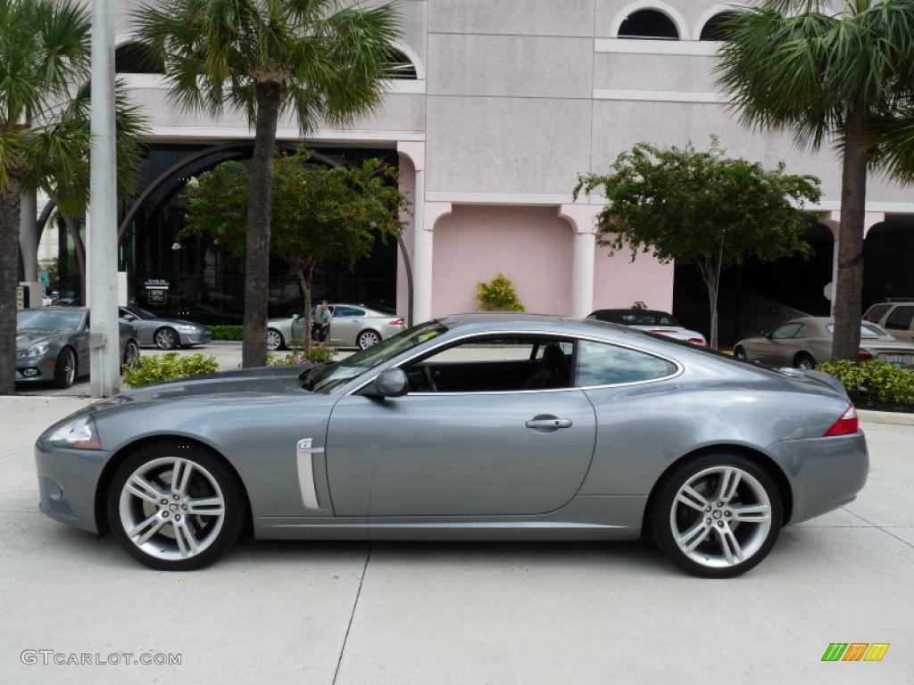 2007 XK XKR Coupe - Lunar Grey Metallic / Charcoal photo #4