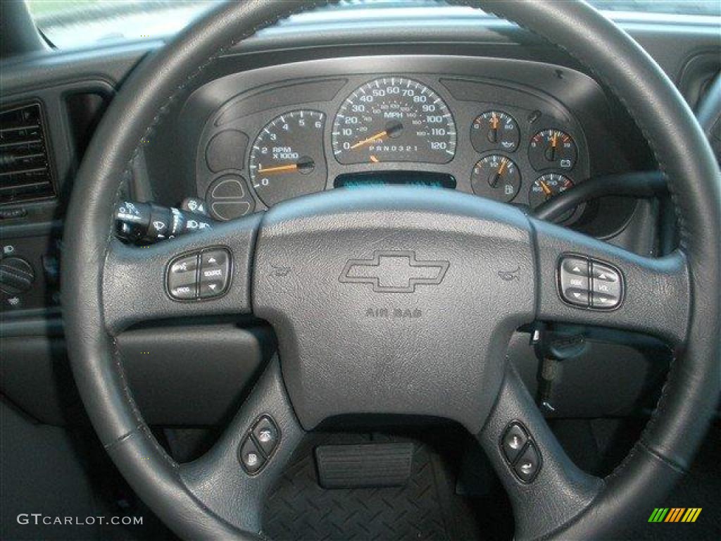 2007 Chevrolet Silverado 1500 Classic Work Truck Regular Cab Dark Charcoal Steering Wheel Photo #39098334