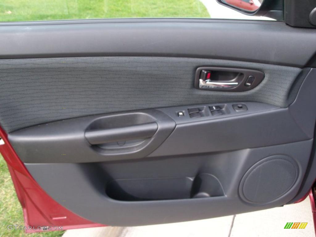 2009 Mazda MAZDA3 i Touring Sedan Black Door Panel Photo #39098498
