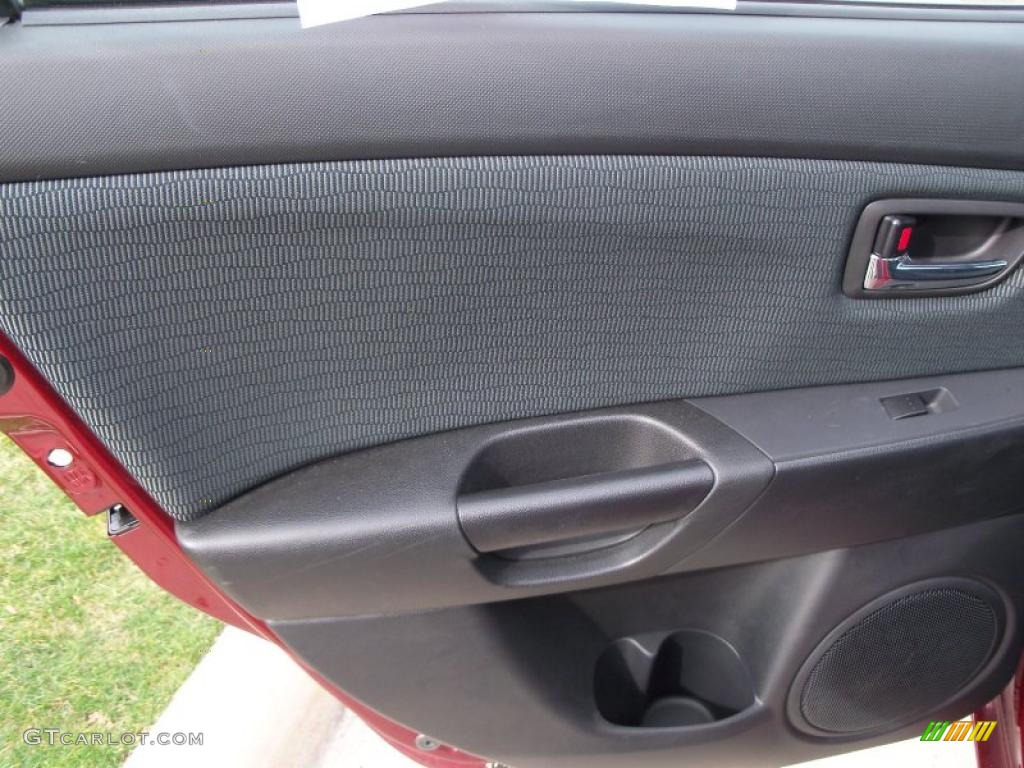 2009 Mazda MAZDA3 i Touring Sedan Black Door Panel Photo #39098510