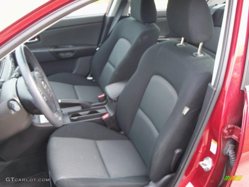 Black Interior 2009 Mazda MAZDA3 i Touring Sedan Photo #39098574