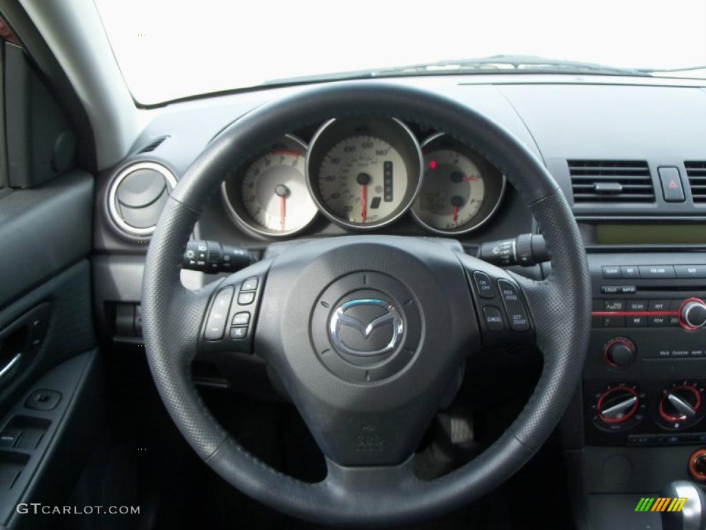 2009 Mazda MAZDA3 i Touring Sedan Black Dashboard Photo #39098622