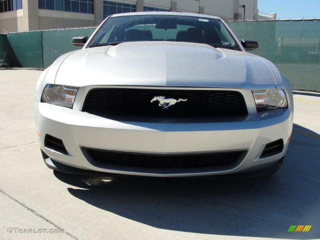 2011 Mustang V6 Coupe - Ingot Silver Metallic / Charcoal Black photo #8