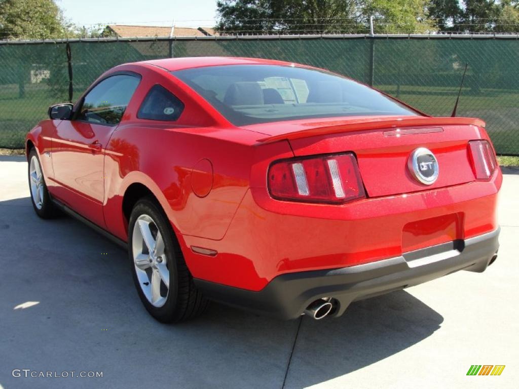 2011 Mustang GT Coupe - Race Red / Charcoal Black photo #5