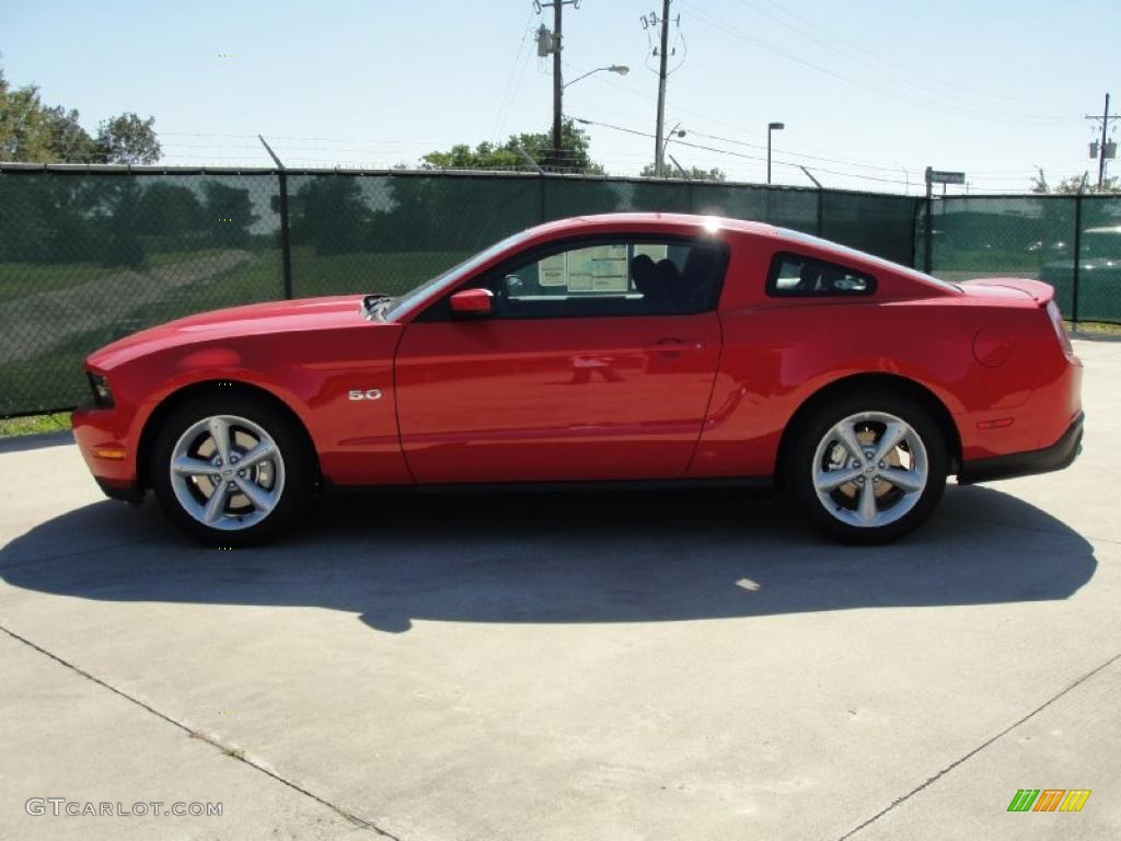 2011 Mustang GT Coupe - Race Red / Charcoal Black photo #6