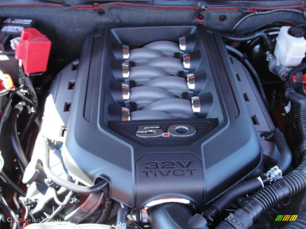 2011 Ford Mustang GT Coupe 5.0 Liter DOHC 32-Valve TiVCT V8 Engine Photo #39099322