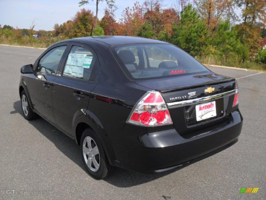 2010 Aveo LT Sedan - Black Granite / Charcoal photo #2