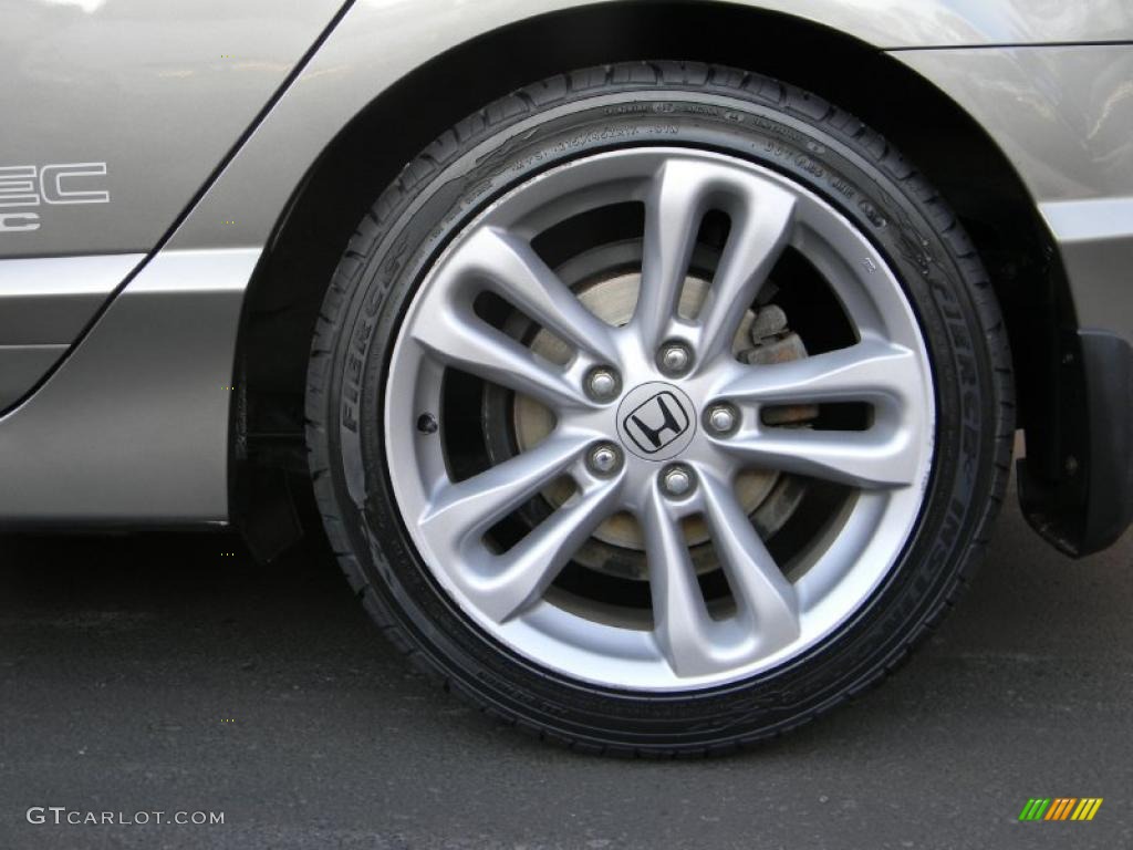 2007 Civic Si Sedan - Galaxy Gray Metallic / Black photo #11