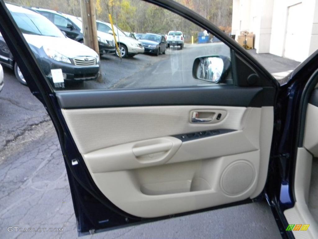 2009 Mazda MAZDA3 i Touring Sedan Beige Door Panel Photo #39100050