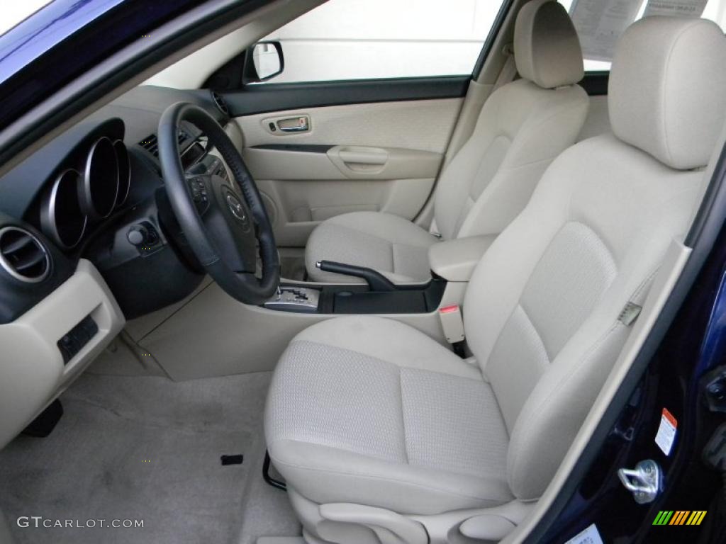 Beige Interior 2009 Mazda MAZDA3 i Touring Sedan Photo #39100098