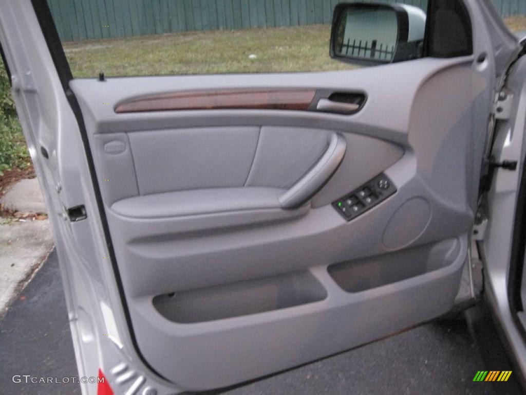 2004 BMW X5 4.4i Grey Door Panel Photo #39100438