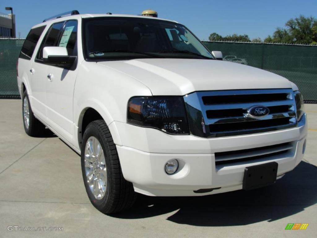 White Platinum Tri-Coat 2011 Ford Expedition EL Limited Exterior Photo #39100498