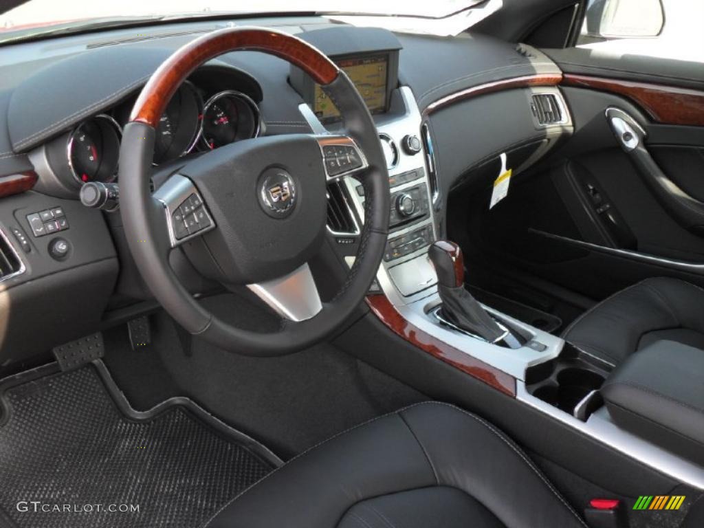Ebony Interior 2011 Cadillac CTS Coupe Photo #39100686