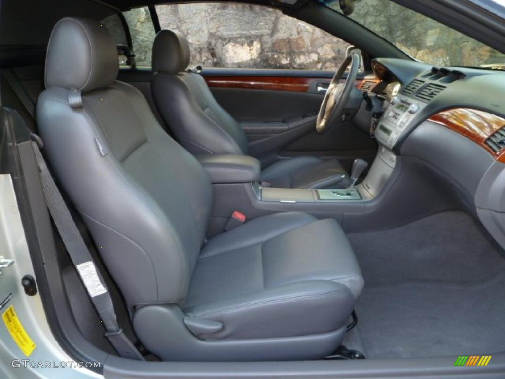 Dark Stone Interior 2006 Toyota Solara SLE V6 Convertible Photo #39100746