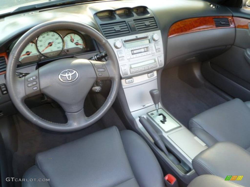 Dark Stone Interior 2006 Toyota Solara SLE V6 Convertible Photo #39100762