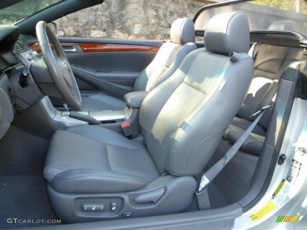 Dark Stone Interior 2006 Toyota Solara SLE V6 Convertible Photo #39100786